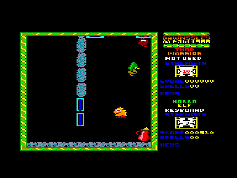 screenshot of the Amstrad CPC game Dawnssley by GameBase CPC