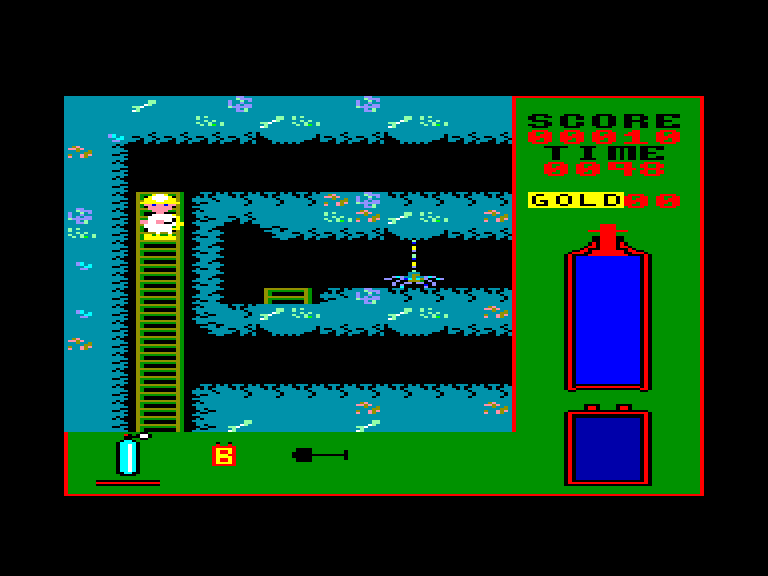 screenshot of the Amstrad CPC game Death pit by GameBase CPC