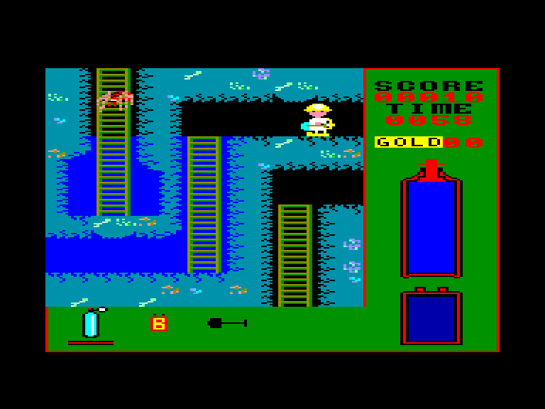 screenshot of the Amstrad CPC game Death pit by GameBase CPC
