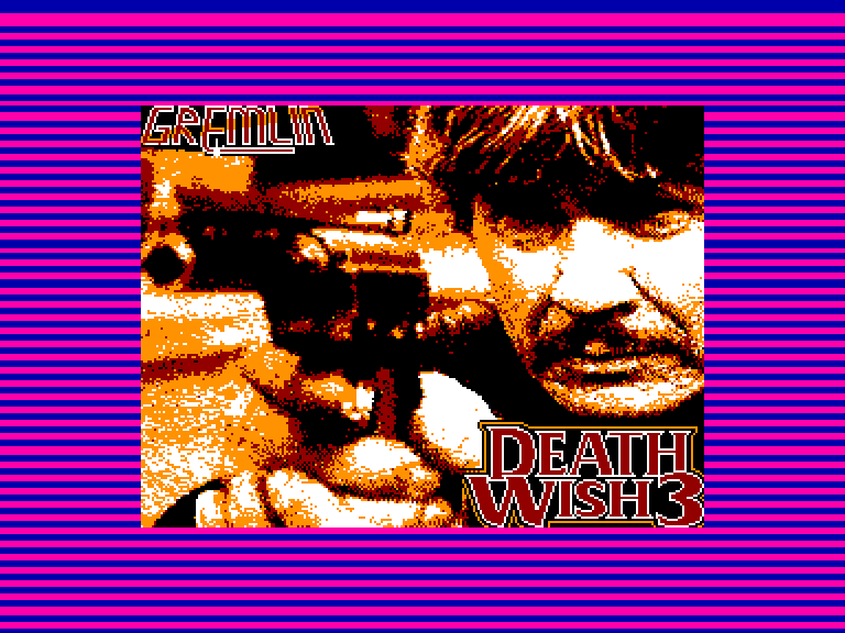 screenshot of the Amstrad CPC game Death wish 3 by GameBase CPC