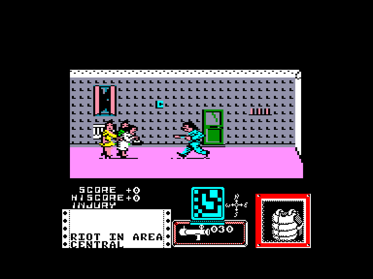 screenshot of the Amstrad CPC game Death wish 3 by GameBase CPC