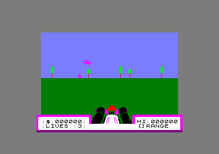 screenshot of the Amstrad CPC game Deathchase by GameBase CPC