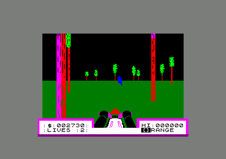 screenshot of the Amstrad CPC game Deathchase by GameBase CPC