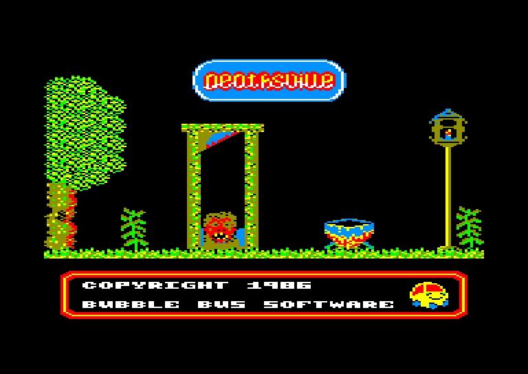 screenshot of the Amstrad CPC game Deathsville by GameBase CPC