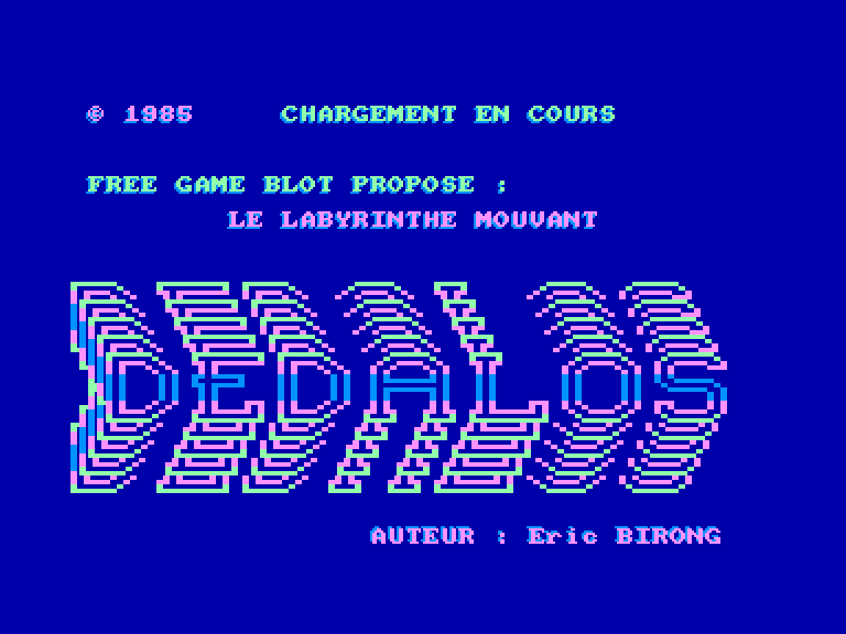 screenshot of the Amstrad CPC game Dedalos by GameBase CPC