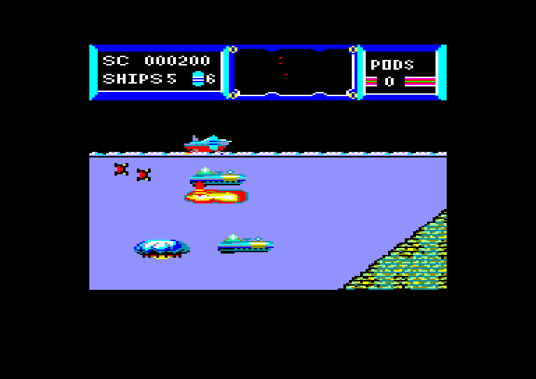 screenshot of the Amstrad CPC game Deep (the) by GameBase CPC