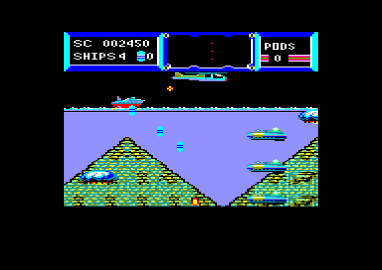 screenshot of the Amstrad CPC game Deep (the) by GameBase CPC