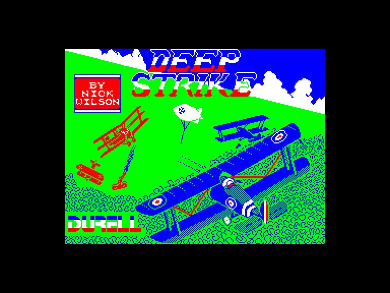 screenshot of the Amstrad CPC game Deep strike by GameBase CPC