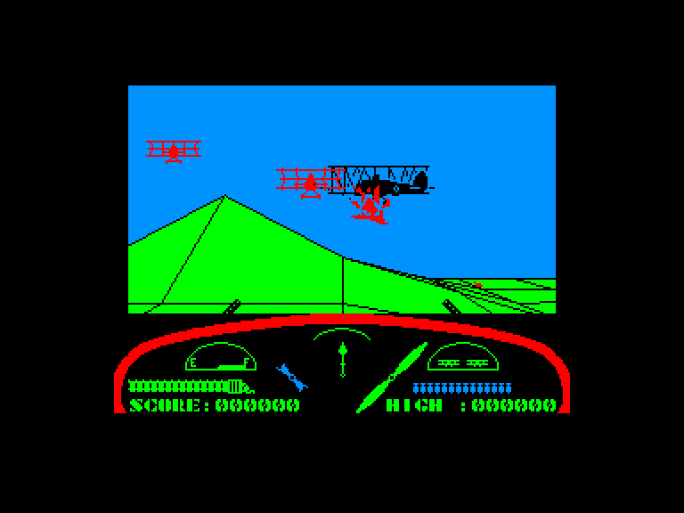 screenshot of the Amstrad CPC game Deep strike by GameBase CPC