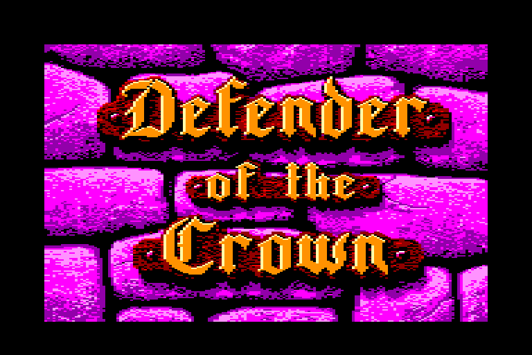 loading screen of the Amstrad CPC game Defender of the Crown