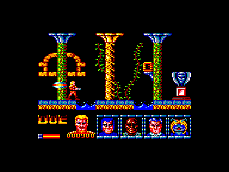 screenshot of the Amstrad CPC game Defenders of the Earth by GameBase CPC