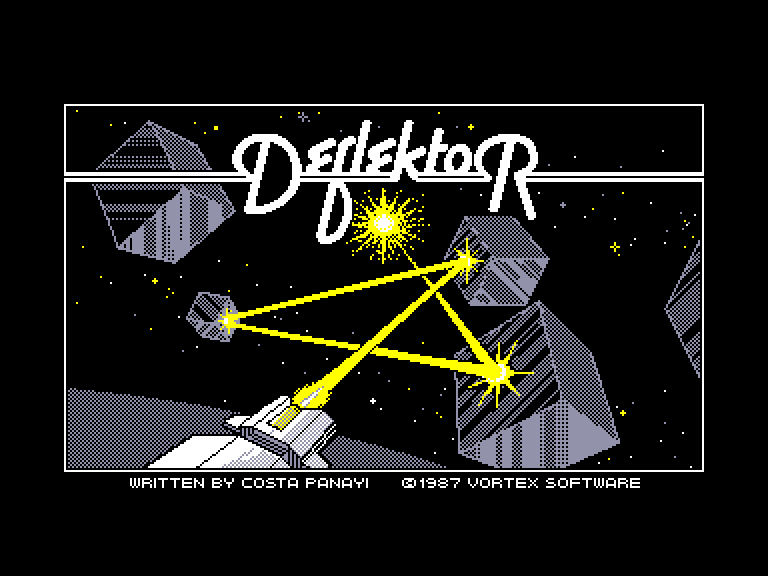 screenshot of the Amstrad CPC game Deflektor by GameBase CPC