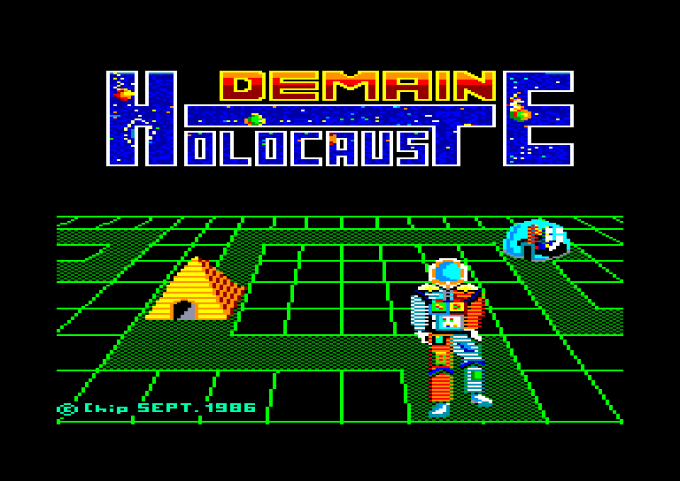 screenshot of the Amstrad CPC game Demain holocauste by GameBase CPC