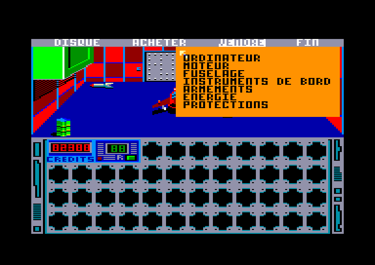 screenshot of the Amstrad CPC game Demain holocauste by GameBase CPC