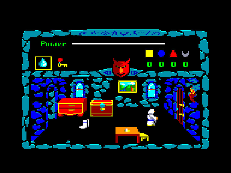 screenshot of the Amstrad CPC game Demon's revenge by GameBase CPC