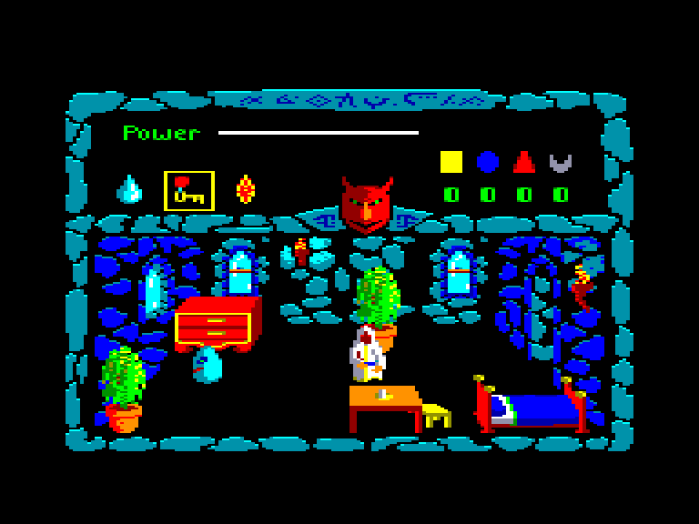 screenshot of the Amstrad CPC game Demon's revenge by GameBase CPC