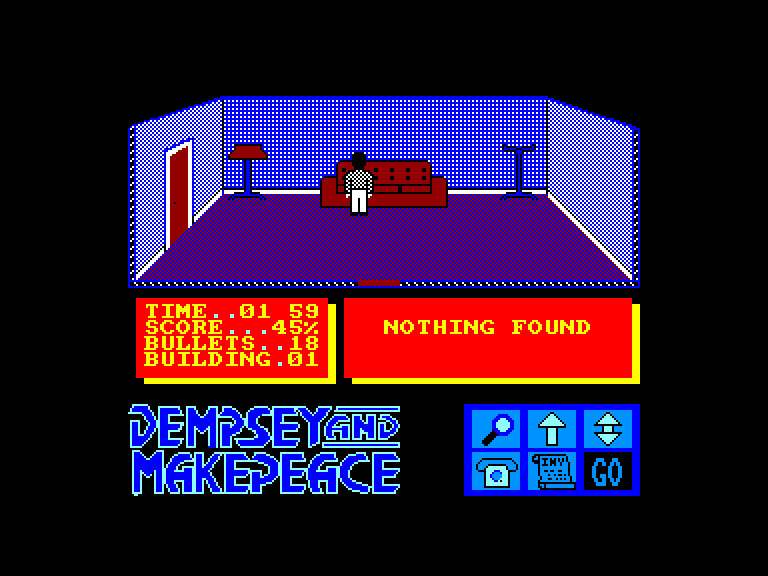 screenshot of the Amstrad CPC game Dempsey and Makepeace by GameBase CPC