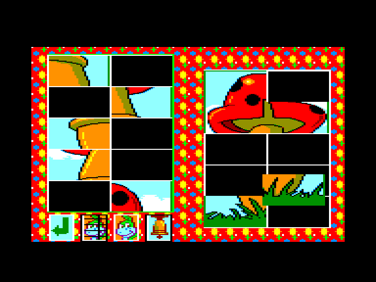 screenshot of the Amstrad CPC game Denver - Je decouvre les formes by GameBase CPC