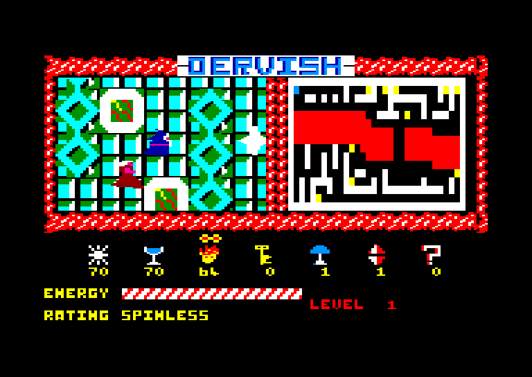 screenshot of the Amstrad CPC game Dervish by GameBase CPC