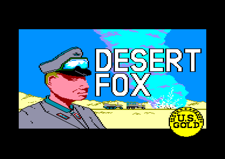 screenshot of the Amstrad CPC game Desert fox by GameBase CPC