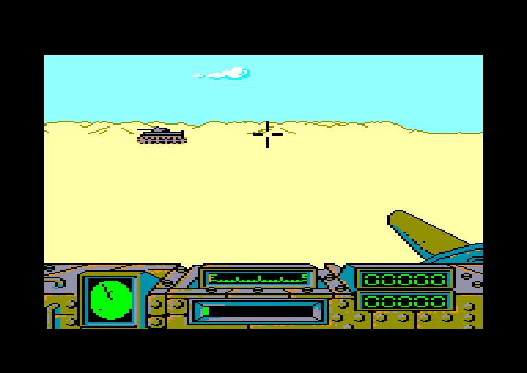 screenshot of the Amstrad CPC game Desert fox by GameBase CPC