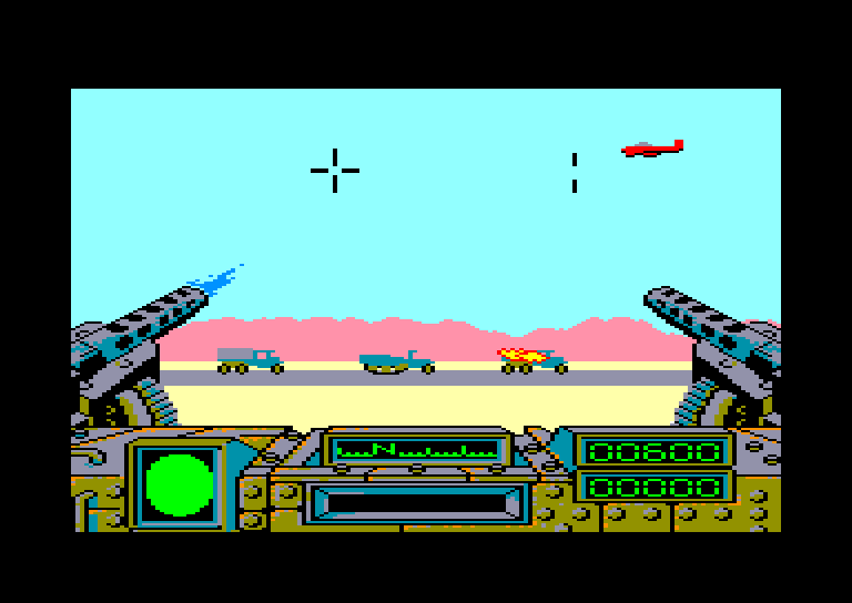 screenshot of the Amstrad CPC game Desert fox by GameBase CPC