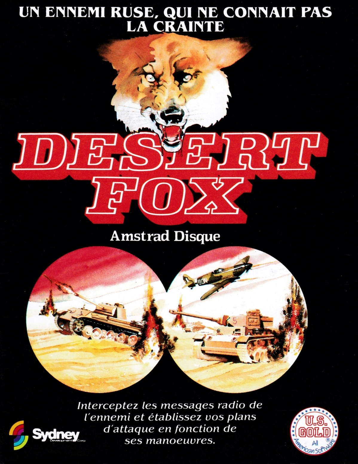 cover of the Amstrad CPC game Desert Fox  by GameBase CPC