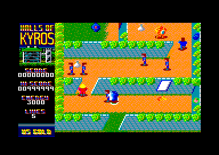 screenshot of the Amstrad CPC game Desolator - Halls of Kairos by GameBase CPC