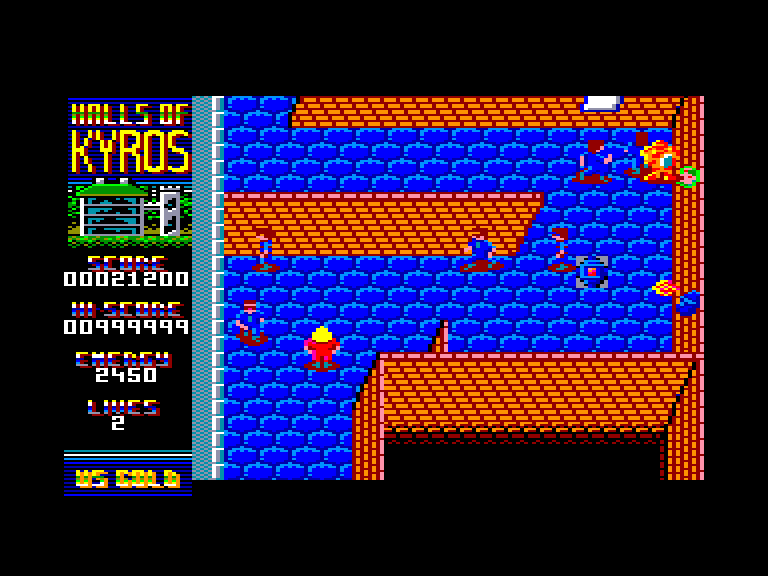 screenshot of the Amstrad CPC game Desolator - Halls of Kairos by GameBase CPC