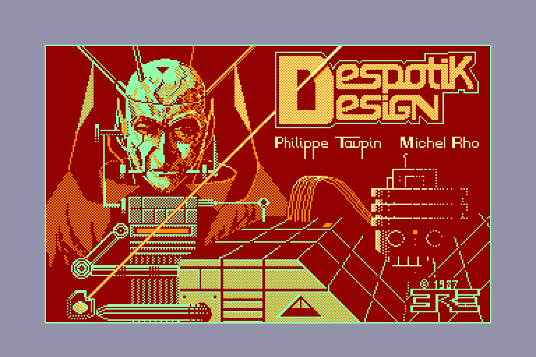 screenshot du jeu Amstrad CPC Despotik design