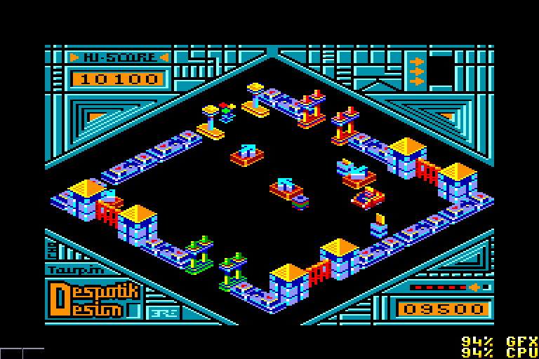 screenshot of the Amstrad CPC game Despotik design by GameBase CPC