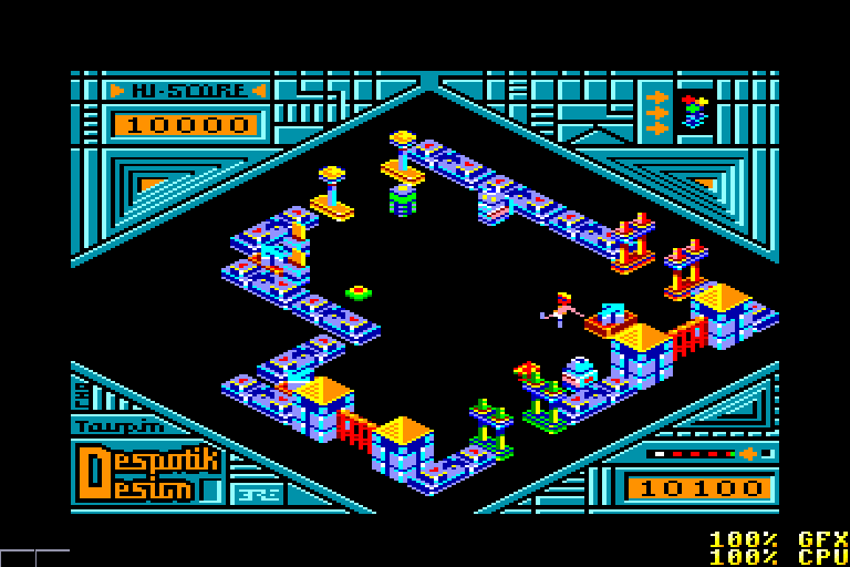 screenshot of the Amstrad CPC game Despotik design by GameBase CPC