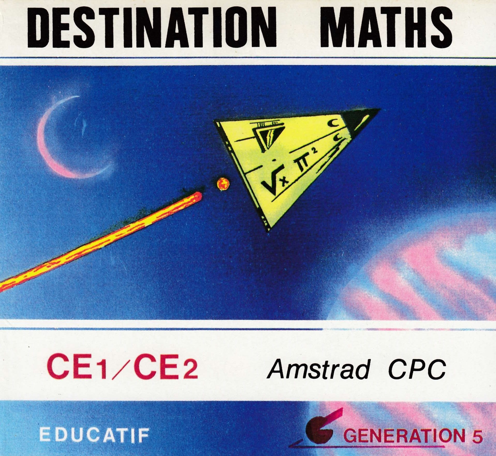 cover of the Amstrad CPC game Destination Maths CE1-CE2  by GameBase CPC