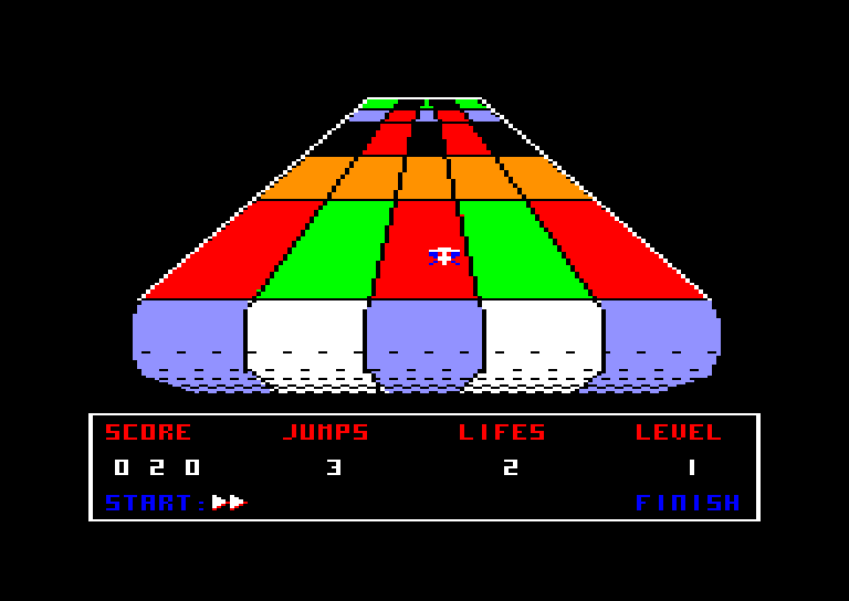 screenshot of the Amstrad CPC game Devil highway by GameBase CPC