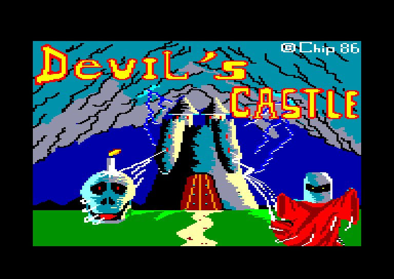 screenshot of the Amstrad CPC game Devil's castle by GameBase CPC