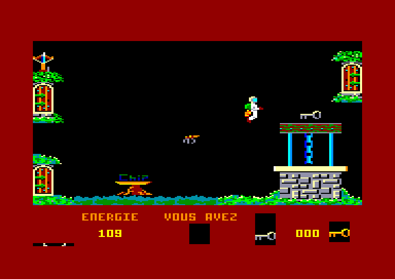 screenshot of the Amstrad CPC game Devil's castle by GameBase CPC