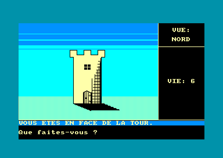 screenshot of the Amstrad CPC game Diamant de l'ile maudite (le) by GameBase CPC