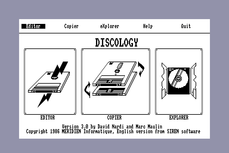 screenshot of the Amstrad CPC game Discology 3.0 by GameBase CPC