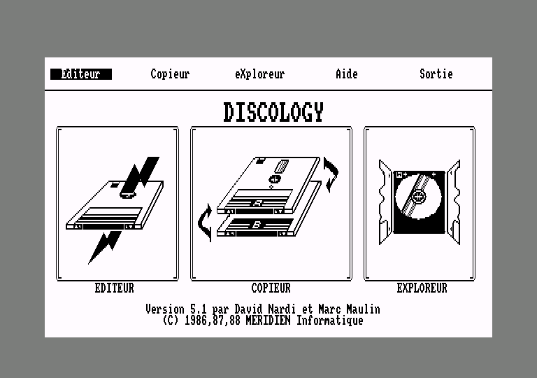 screenshot of the Amstrad CPC game Discology 5.1 by GameBase CPC