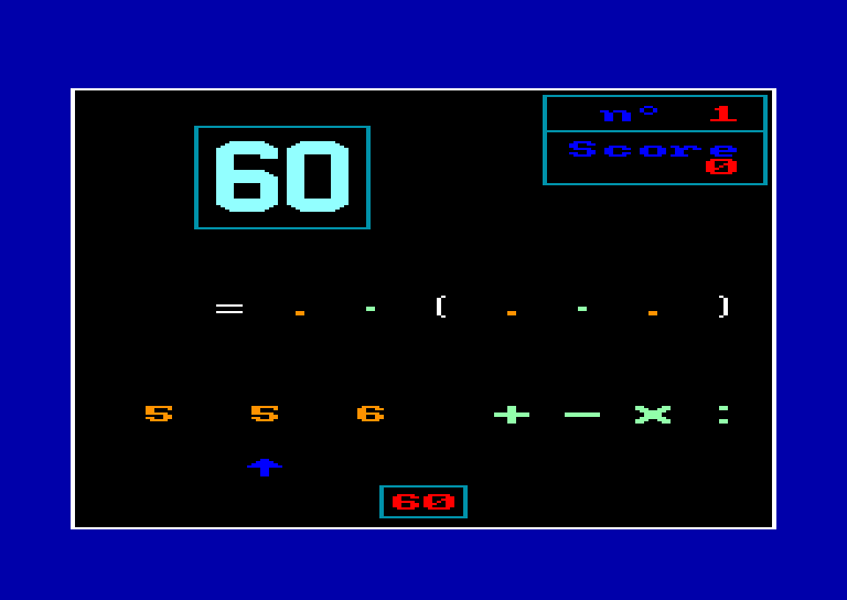 screenshot of the Amstrad CPC game Disquette Educative 2 by GameBase CPC