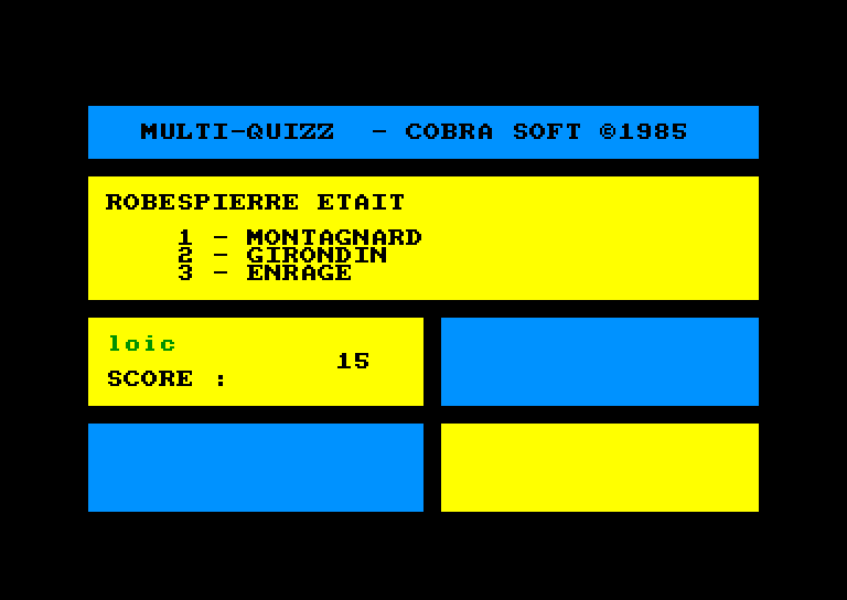 screenshot of the Amstrad CPC game Disquette Educative 2 by GameBase CPC