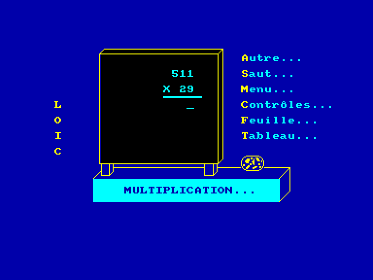 screenshot of the Amstrad CPC game Disquette Educative 4 by GameBase CPC