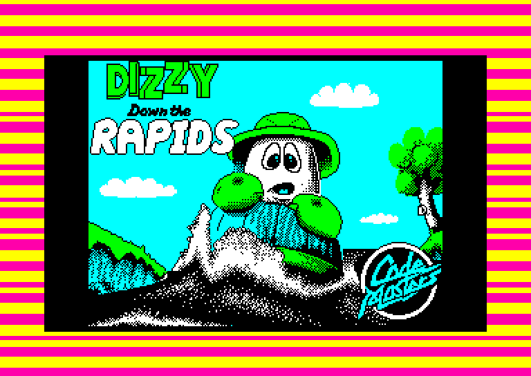 screenshot of the Amstrad CPC game Dizzy Down The Rapids by GameBase CPC