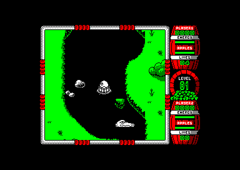 screenshot of the Amstrad CPC game Dizzy Down The Rapids by GameBase CPC