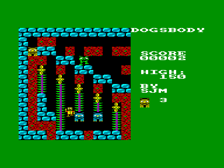 screenshot of the Amstrad CPC game Dogsbody by GameBase CPC