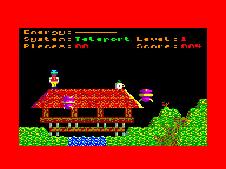 screenshot of the Amstrad CPC game Doors of Doom + by GameBase CPC