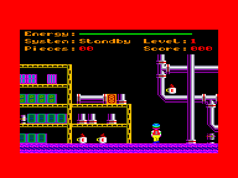 screenshot of the Amstrad CPC game Doors of Doom + by GameBase CPC