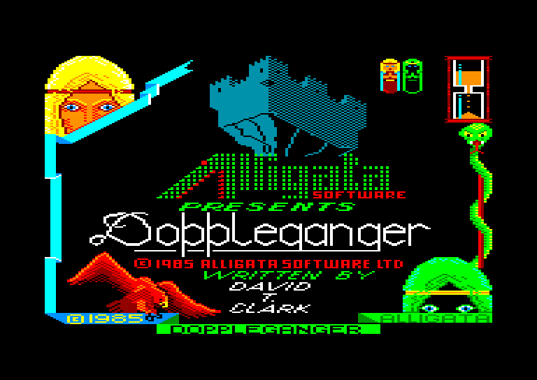 screenshot of the Amstrad CPC game Doppleganger by GameBase CPC