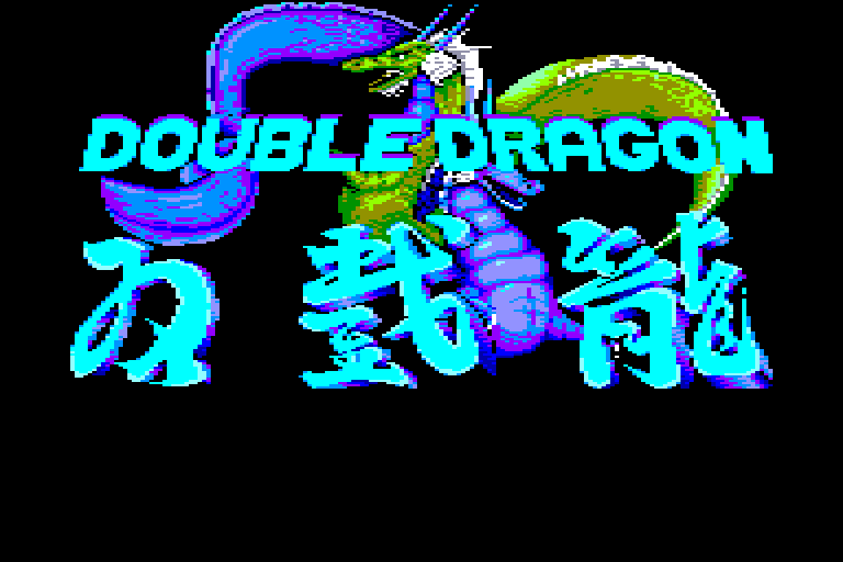 screenshot of the Amstrad CPC game Double Dragon (Mastertronic) by GameBase CPC