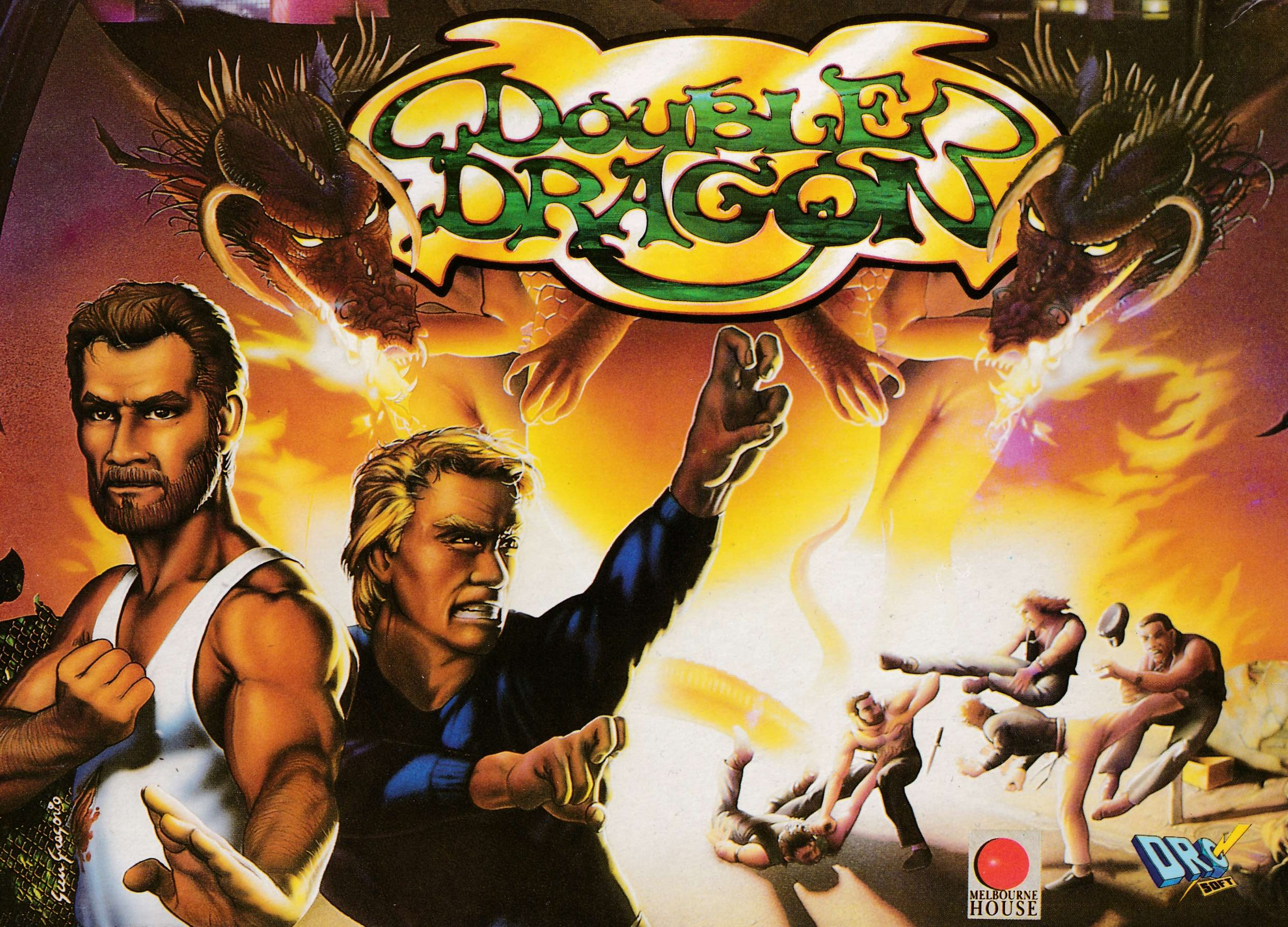 screenshot of the Amstrad CPC game Double Dragon (Mastertronic) by GameBase CPC